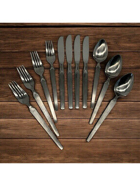 11 Piece Lot International Silver Flatware INS204 Silco Stainless Japan Satin